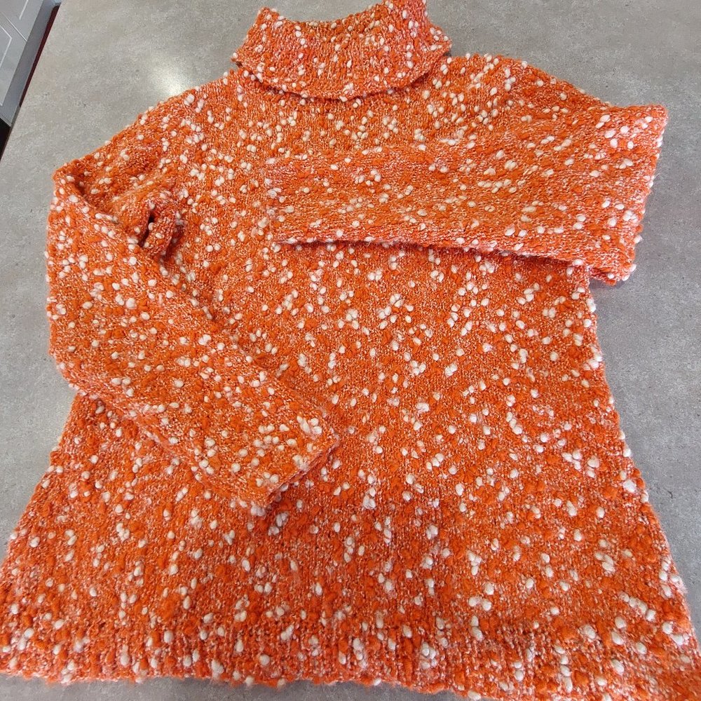 5/$25 Sale
Women's Open Weave Long Sleeves Turtleneck Pebble Design Sweater
